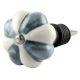 Grey And White Ceramic Melon Wine Stopper